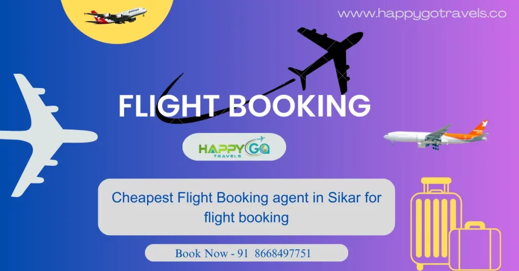 Cheapest Flight Booking agent in Sikar